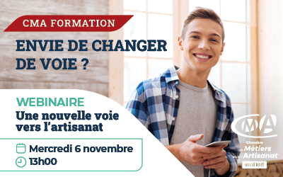 Webinaire : Envie de changer de voie ?