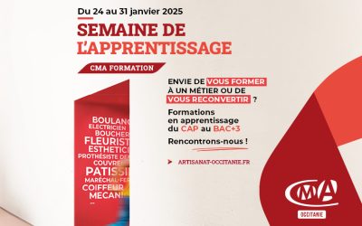 Semaine de l’apprentissage dans l’artisanat du 24 au 31 janvier 2025